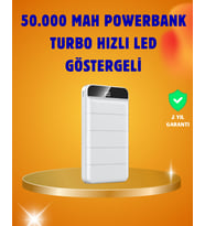 50000mAh LED Göstergeli Taşınabilir Şarj Cihazı