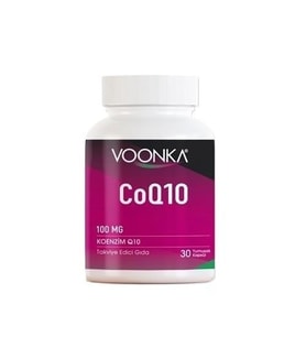 Voonka Co-Q10 100 mg 30 Yumuşak Kapsül