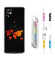 INFINIX Note 11 Pro Note 10 Hot 9 Play Kılıf Kablo Koruma Spiral Silikon İz Bırakan Uçak 1778