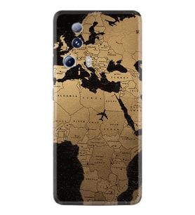 Xiaomi Mi 13 Lite Kılıf Silikon Desen Özel Seri Map Planet 1656