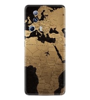 Xiaomi Mi 13 Lite Kılıf Silikon Desen Özel Seri Map Planet 1656