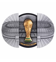 AgaKulche FIFA Dünya Kupası 2026 Mekanizmalı Stadyum Gümüş Sikke Coin