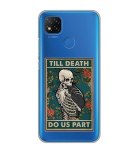 Xiaomi Redmi 9C / 10A Uyumlu Till Death Tarot Kart Tasarımlı Şeffaf Telefon Kılıfı