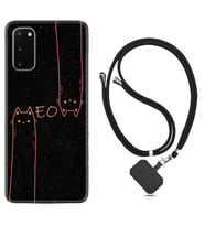 Samsung A02S A03S A10 A12 A13 A21S A22 Kılıf Boyun Askılı Silikon Meow 1657