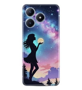 C61 Kılıf Boutique Baskılı Resimli Woman in Moon Pcode -005