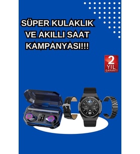 Yeni Nesil Kampanyası Bluetooth Bağlantılı Akıllı Saat Kablosuz Kulaklık Dijital Göstergeli