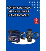 Yeni Nesil Kampanyası Bluetooth Bağlantılı Akıllı Saat Kablosuz Kulaklık Dijital Göstergeli