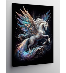 Kanvas Tablo Kanatlı Unicorn