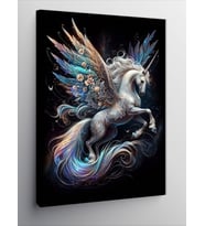 Kanvas Tablo Kanatlı Unicorn