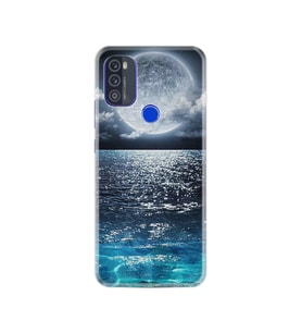 Reeder P13 Blue Max 2021 Kılıf Resimli Desenli Baskılı Silikon Kılıf Great Moon 1301