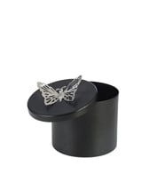 Vitale Mat Siyah Çiçek Kutu Mumluk 9*11,5 Cm AK.JA0192