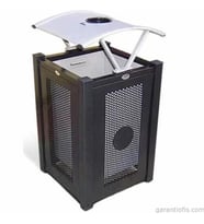 Garanti Metal 7604 Modern Bahçe Tipi Çöp Kovası (65 Litre)