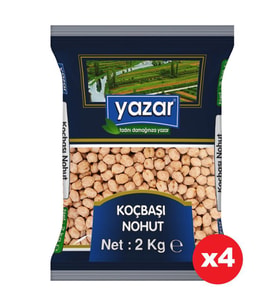 Yazar Koçbaşı Nohut 2 Kg. x 4 Paket