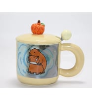 3d Capybara Desenli Porselen Kupa Bardak Alk4501