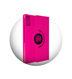 Redmi Pad SE 11 inç Uyumlu 360 Dönebilen Suni Deri Tablet Kılıfı (Pembe)