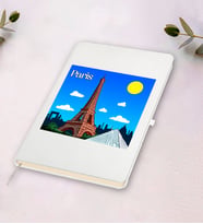 Paris Tasarımlı Beyaz Defter