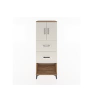 Hyperion Dolap 2 Raflı 2 Çekmeceli 2 Kapaklı 60x44x163 Çam-Aytaşı