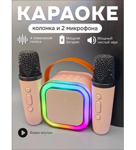 Çocuklar İçin İki Mikrofonlu Karaoke Sistemi K12