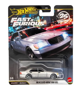Hot Wheels Premium - Mercedes-Benz 500 SEL - Fast & Furious (1/64) 25th Anniversary