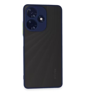 Newface İnfinix Hot 30 4G Kılıf Montreal Silikon Kapak - Lacivert