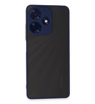 Newface İnfinix Hot 30 4G Kılıf Montreal Silikon Kapak - Lacivert