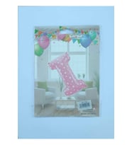 I Harf Pembe Kalp Desenli Folyo Balon 26" 65cm , parti , doğum gü