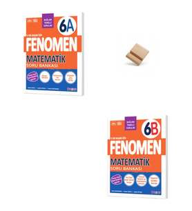Fenomen 6. Sınıf Maarif Matematik 6A ve 6B Soru Bankası + Telefon Standı