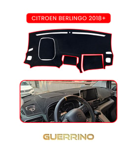 CITROEN BERLİNGO 2018+TORPİDO KORUMA HALISI KIRMIZI KENAR
