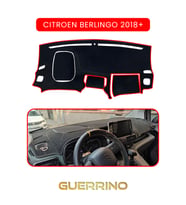 CITROEN BERLİNGO 2018+TORPİDO KORUMA HALISI KIRMIZI KENAR
