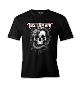 Testament - Yılan Siyah Erkek Tshirt