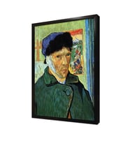 Kulağı Kesik Van Gogh Otoportre Çerçeveli Mdf Tablo