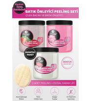Smoothly Peeling Avantaj Seti 800gr X 3 Adet Batık Için Peeling Uygulama Için Doğal Kabak Lifi.