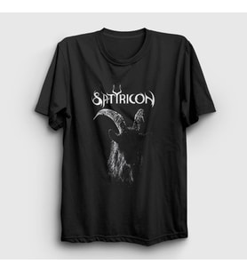 Presmono Unisex Siyah Goat Satyricon T-Shirt 430710tt