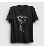 Presmono Unisex Siyah Goat Satyricon T-Shirt 430710tt