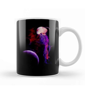 Space fish Kupa Bardak Porselen
