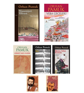 Orhan Pamuk -benim Adım Kırmızı-veba Geceleri-masumiyet Müzesi-kırmızı Saçlı Kadın Not Defterli (Renksiz)