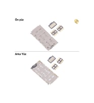 Samsung Galaxy A30 Sim Konnektörü Çift ile Uyumlu Anakart sim okuyucu soketi sim kart yuvası lehim parçası sim kart okuyucu konnektörü