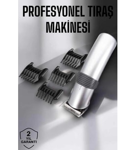 Mey İthalat® 4 Taraklı Taşınabilir Profesyonel Saç Sakal Kesme Tıraş Makinesi