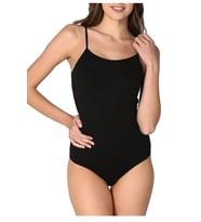Kadın İp Askılı Kancalı Çıt Çıtlı Body 6 Lı Paket (Siyah)