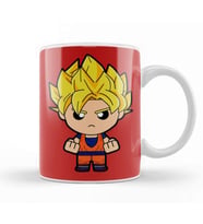 Dragonball Z Son Goku Saiyan Dbz Minime Version Kupa Bardak Porselen