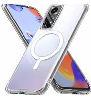 Coverzone Xiaomi Redmi Note 11 Pro ile uyumlu ?effaf K?l?f MagSafe Uyumlu G��l� M?knat?sl? Wireless ?arj Destekli Crystal Clear ?nce Sert Arka Kapak Kamera Lens Korumal? Darbe Emici K?l?f