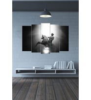 Atatürk 5 Parça Ahşap Tablo Seti Mdf 60x90 (Çok Renkli)