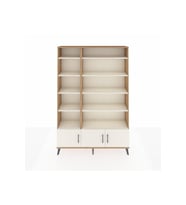 Arges Dolap 10 Raflı 3 Kapaklı 132x30x195 Çam-Aytaşı/Aytaşı