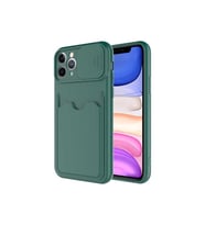 Apple iPhone 11 Pro Max Uyumlu Kılıf Zore Kartix Kapak (Koyu Yeşil)