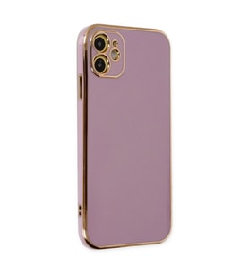 Apple İphone 12 Kılıf Volet Silikon - Mor