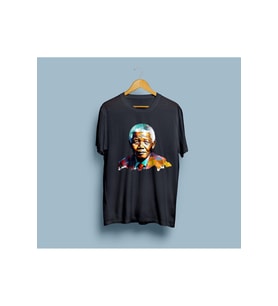 Oversize Nelson Mandela Tasarım Unisex T-shirt