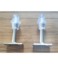 Cyd Plastik 8 cm Çubuk Kapı Tampon - Nikel - 20'li Set