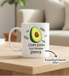Kişiye Özel Kupa - Diyet Ettim Kilo Vermeye