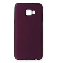 Pilelistore   Samsung Galaxy C7 Pro Kılıf First Silikon - Mürdüm