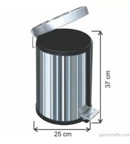 Garanti Metal 1003 Pedallı Çöp Kovası (12 Litre)